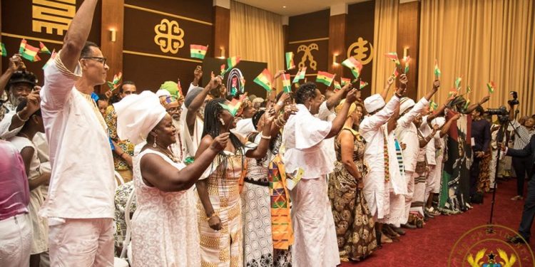 President Akufo-Addo recently conferred citizenship on 126 persons from the diaspora as part of the Year of Return.