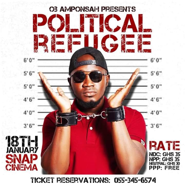 Political Refugee: Comedian OB to stage show on January 18