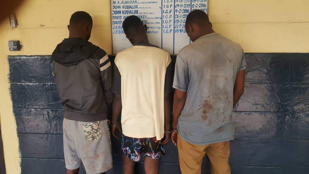 Three Tanzanians arrested for breaking into vehicles in Ghana