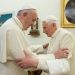 Pope Benedict (R), who retired in 2013, said he could not remain silent on the issue of priestly celibacy