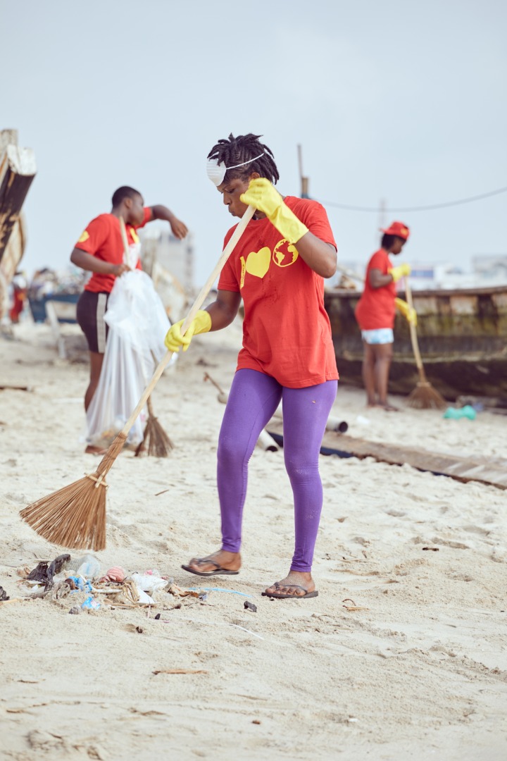 Lucozade Ghana organises cleanup exercise at Osu Beach