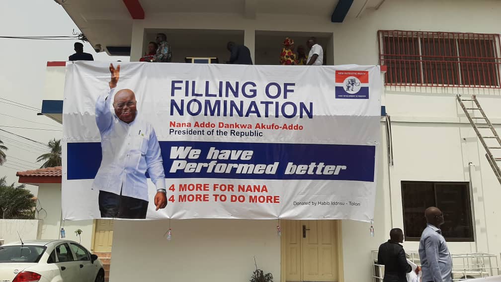 NPP Primaries: Akufo-Addo files nomination forms for second term bid