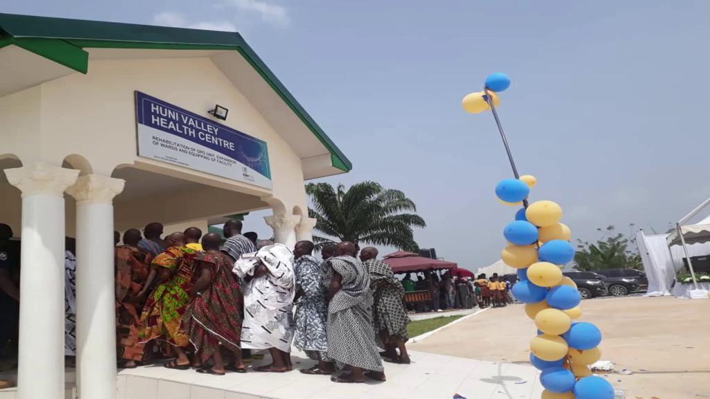 First Lady supports Gold Fields rehabilitated Huni-Valley health centre