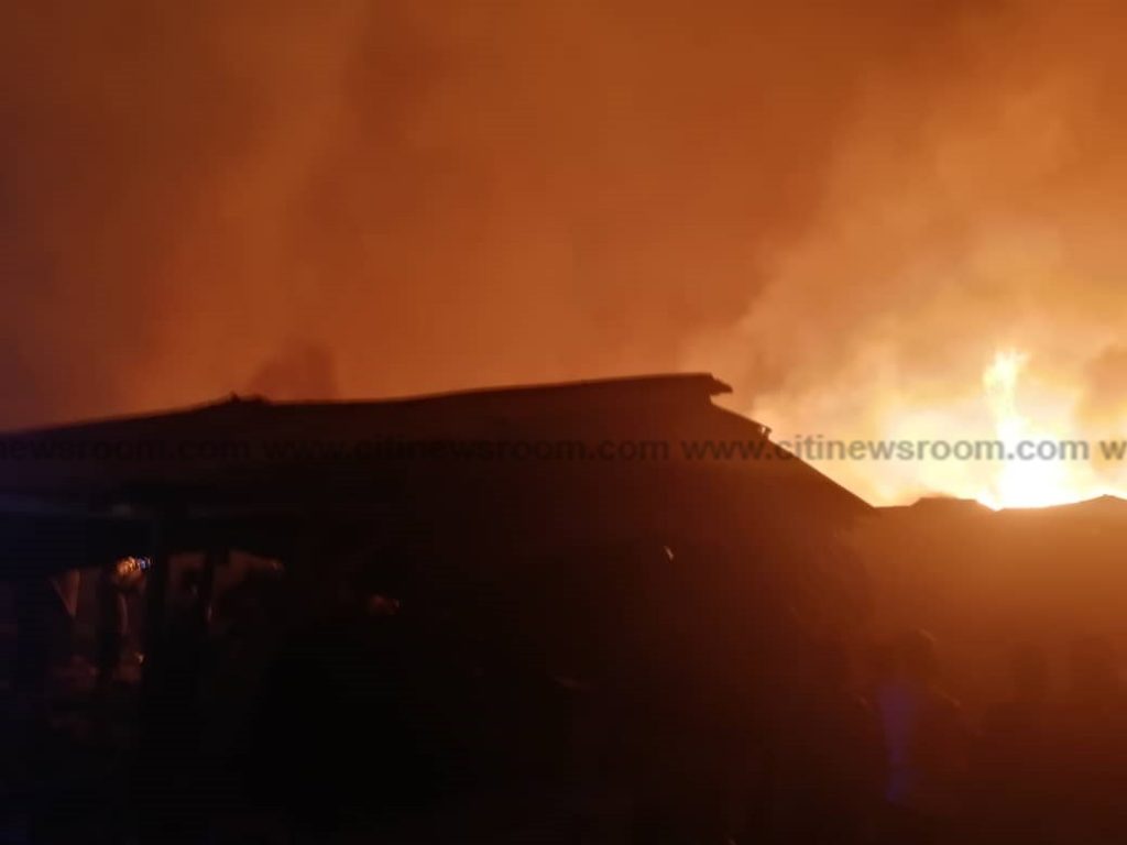 Kumasi: Fire razes structures at Dagombaline