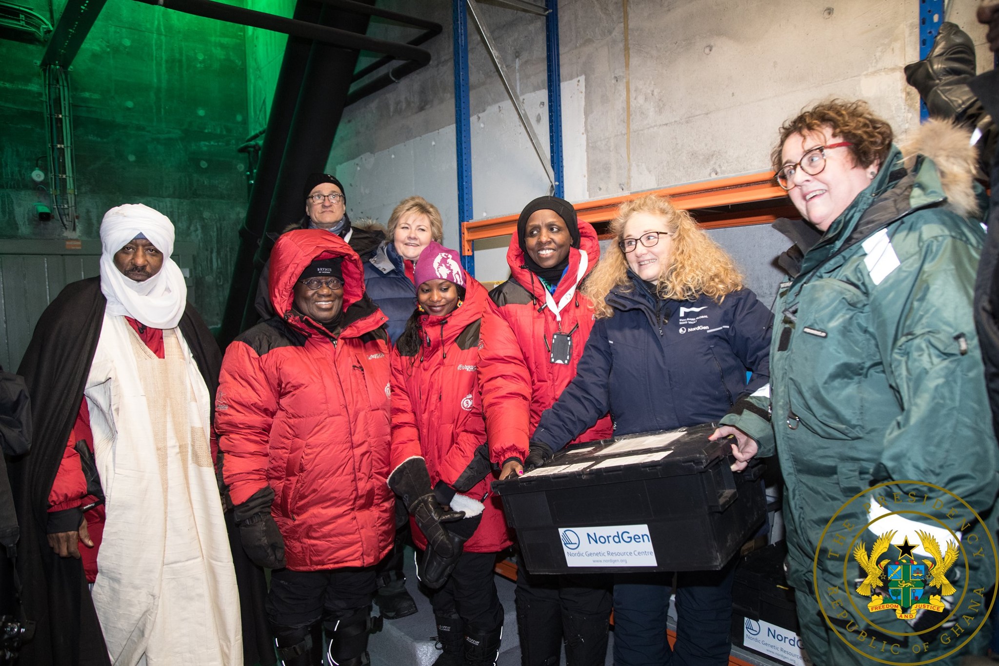 Nana Addo ‘cools off’ as he visits Norway’s seed vault near North Pole [Photos]
