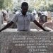 Massacre survivor Martin Kyere at Accra cemetery where six bodies were returned from Gambia.  © 2018 Bénédict De Moerloose/TRIAL International