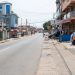 An empty street in Accra amid the coronavirus pandemic