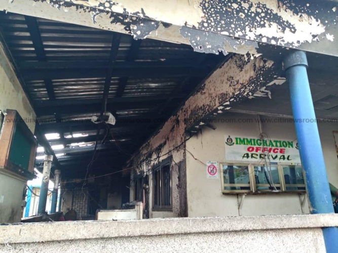 W/R: Elubo border Immigration office gutted by fire