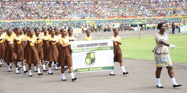 One of the schools that took part in the Independence Day parade