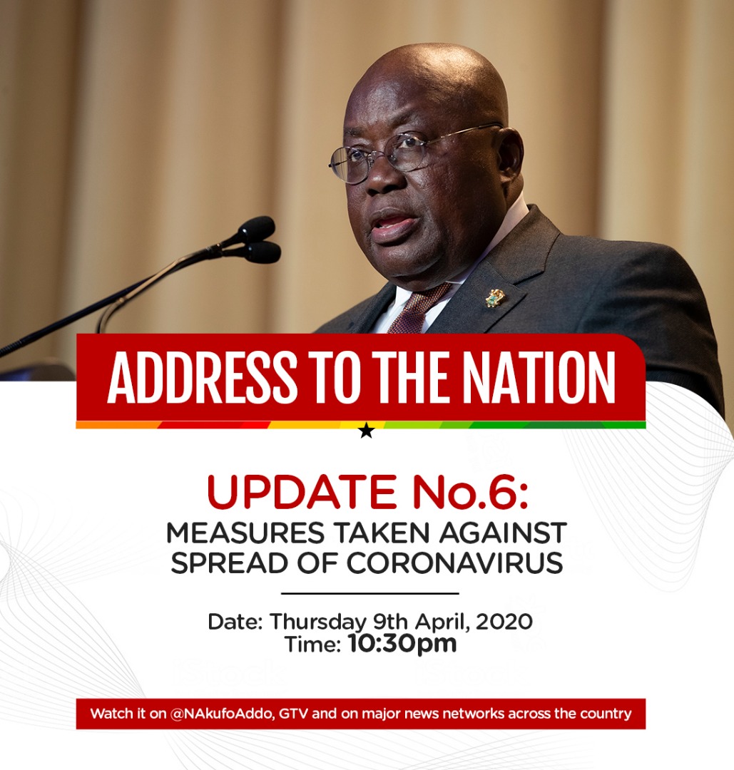 Akufo-Addo to update Ghanaians on new COVID-19 measures tonight