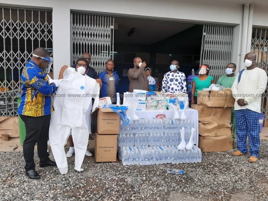Mahama donates PPE to Effia-Nkwanta Regional hospital