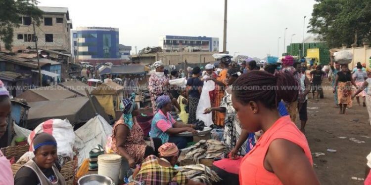 File photo: Market relatively busy during lockdown