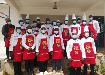 Members of the Chefs Association of Ghana pose with officials of Nutrifoods Ghana, co-sponsors of Cooking to Save Lives' campaign.