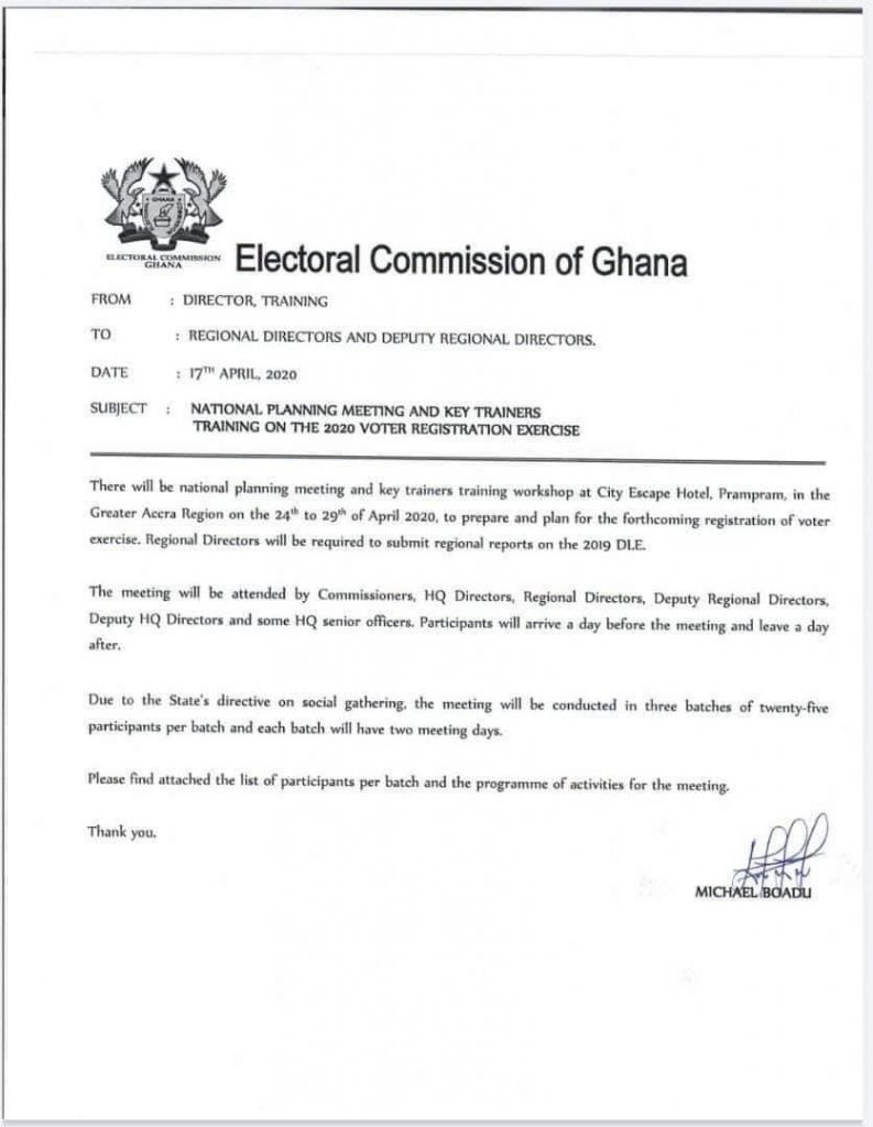 Sam George secures injunction to stop EC from holding voter registration workshop
