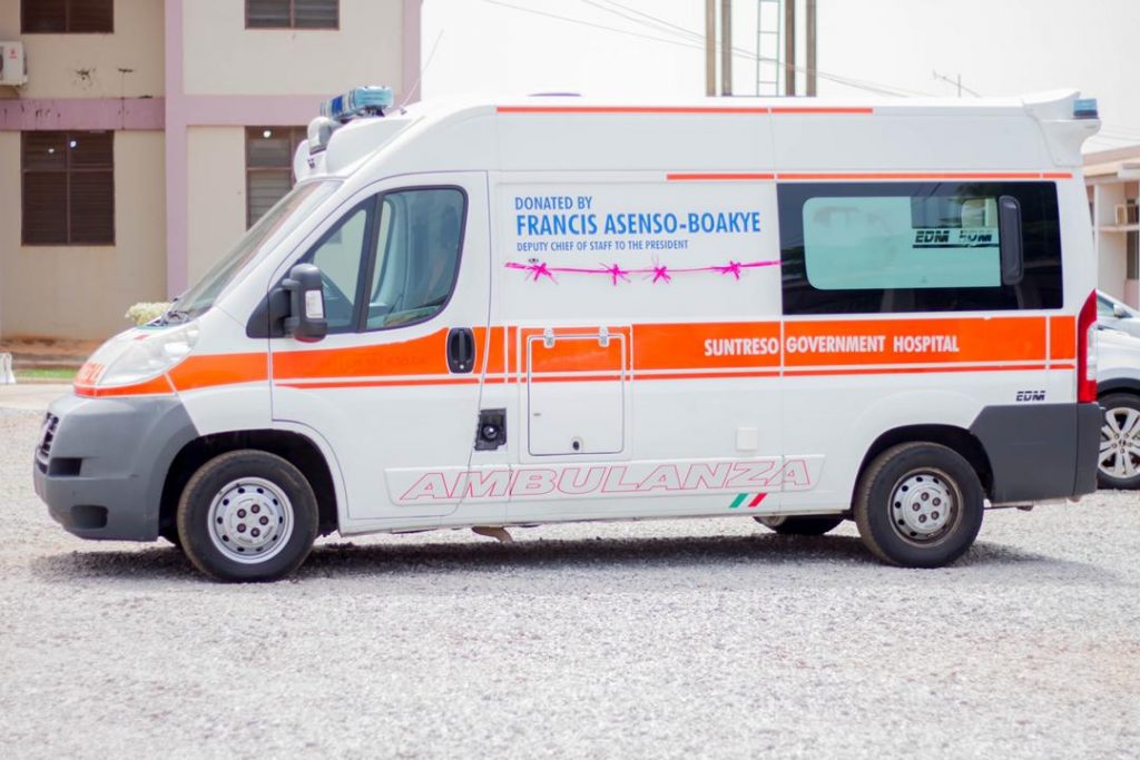 Asenso-Boakye donates ambulance, other essential items to Suntreso Gov’t Hospital