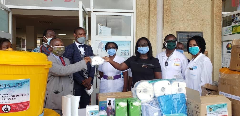 Ghanaian Doctors and Dentists Association-UK donates PPE to LEKMA and Yendi Hospitals