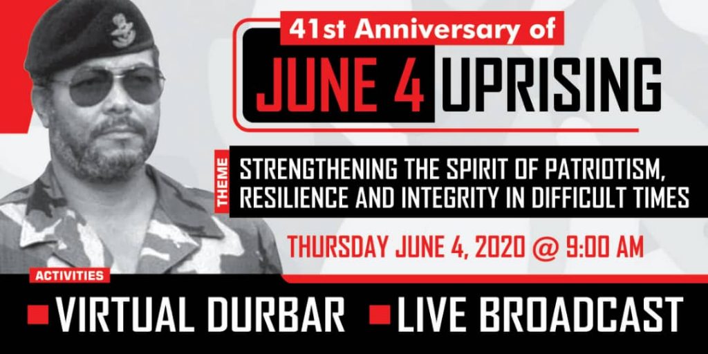 Rawlings to mark June 4 anniversary with virtual durbar