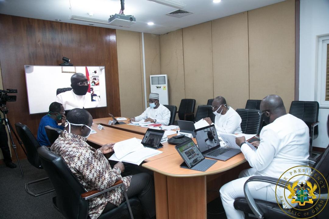 Nana Addo chairs 80th cabinet meeting via Zoom [Photos]