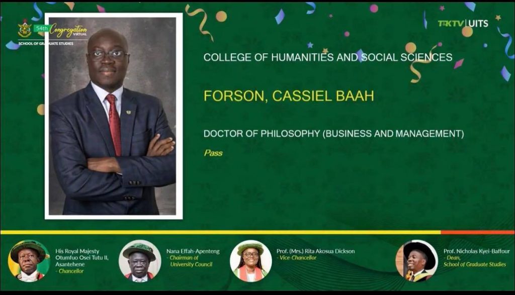 Ato Forson gets PhD from KNUST 