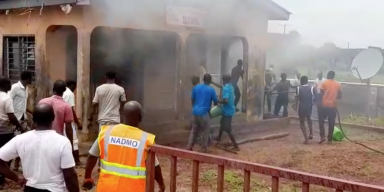 Daboya post office set ablaze after tries to use fire to kill bees0