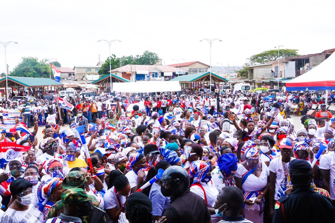 First lady cautions NPP supporters in Anyaa-Sowutuom constituency against voter apathy