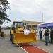 Mr. Jasper Agbakpe (Right) conducting a demo on the SDLG backhoe loader