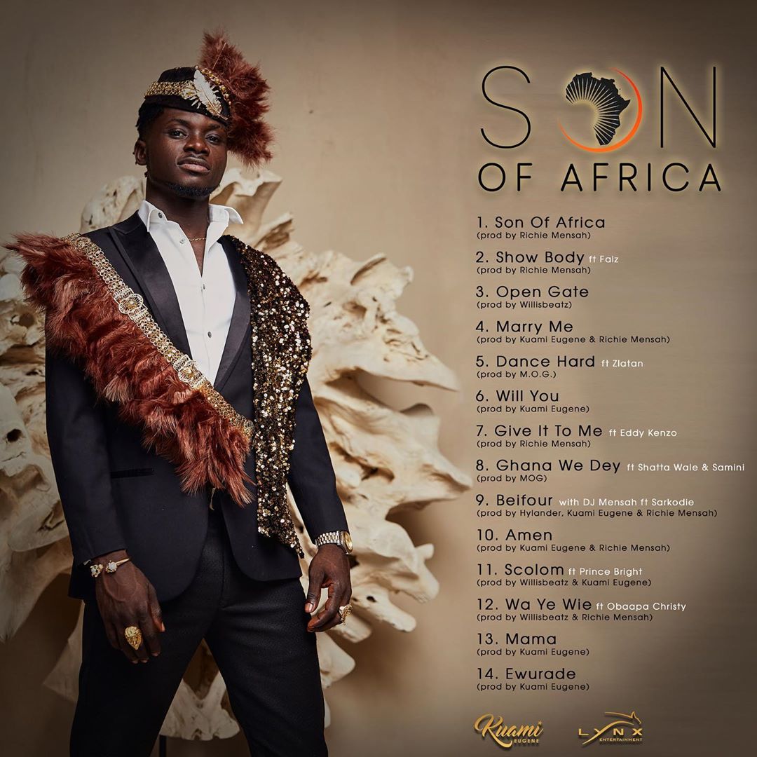 Kuami Eugene releases ‘Son of Africa’ album
