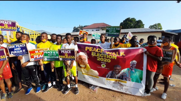 Bole paramount chief leads peace walk ahead of polls