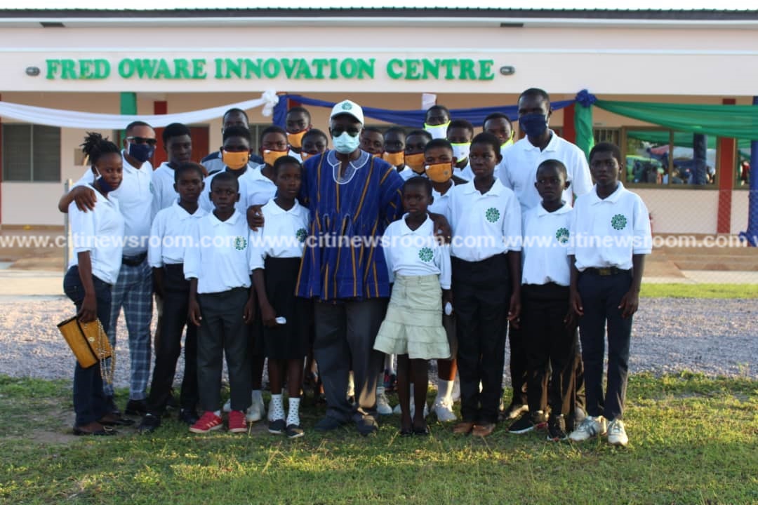 CEO of Bui Power Authority hands over innovation centre to school