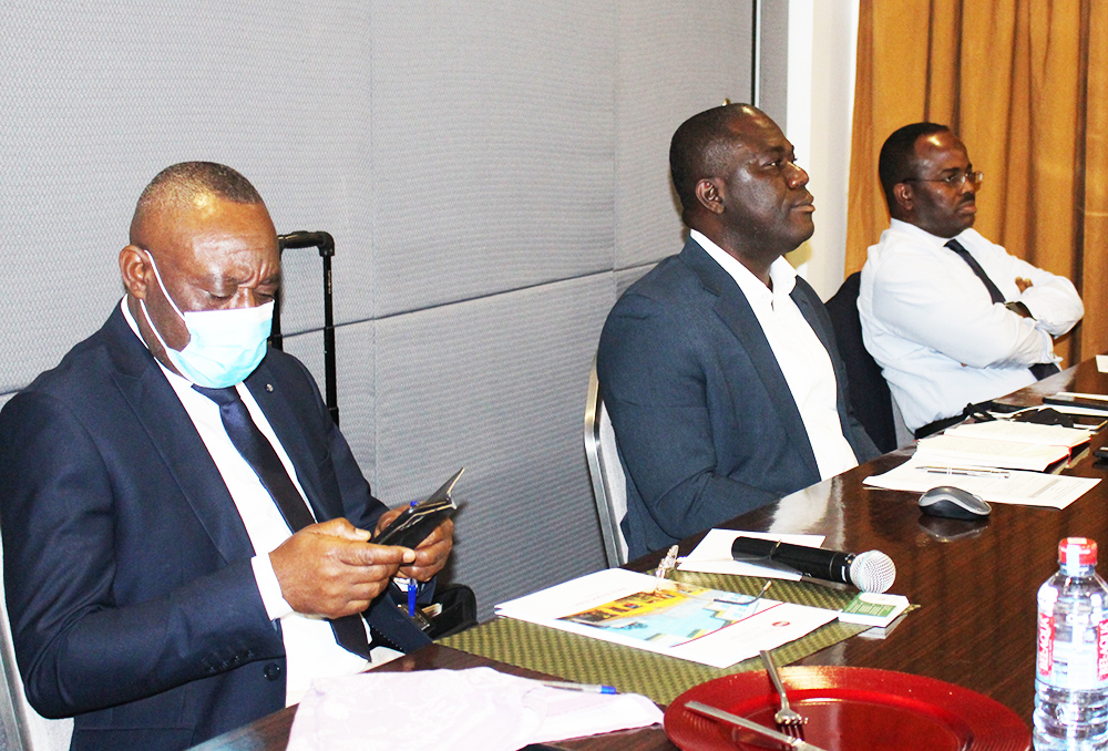 (Left – Right) Hon. Henry Kokofu, Executive Director – EPA; Mr. Eric Asubonteng, President - Ghana Chamber of Mines; and Mr. Sulemanu Koney, Chief Executive Officer - Ghana Chamber of Mines