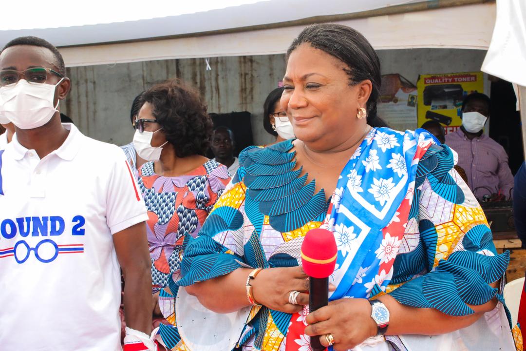 Mrs. Akufo-Addo tours La Dadekotopon constituency