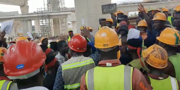 Pokuase Interchange workers strike to demand better working conditions1