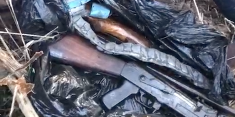 Police retrieve weapons purportedly stolen by separatists