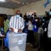 Burkina Faso's President Roch Marc Christian Kabore casts his vote at a polling station during the presidential and legislative election in Ouagadougou, Burkina Faso, November 22, 2020. REUTERS/Zohra Bensemra