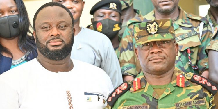 From Left to Right: Ing. John Osei-Wusu, Chief Executive Office of Juwel Energy Limited and Major General Thomas Oppong-Peprah, Chief of the Army Staff