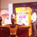 Nana Ama McBrown unveils the ‘New Super Hero’ - Royal Aroma Fortified Rice as Mr. Agrawal, Olam Country Head looks on