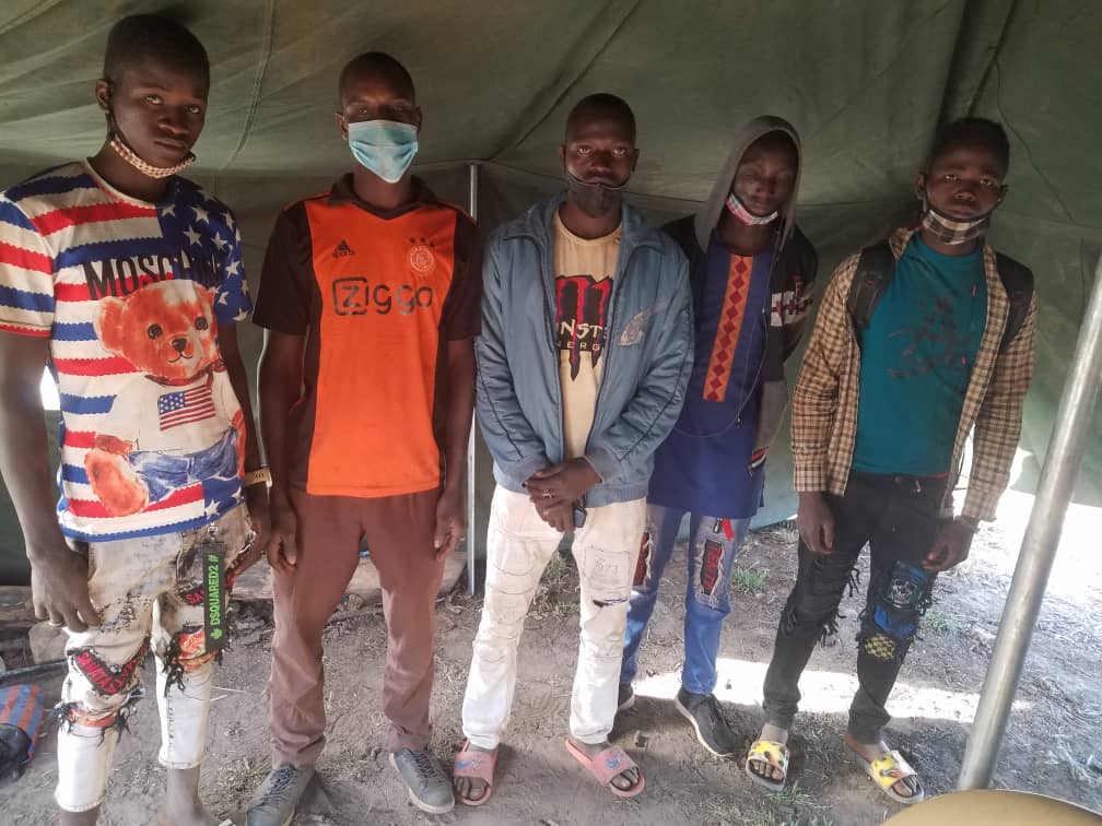 U/W: Five Burkinabes busted at Ga inland post for entering Ghana illegally