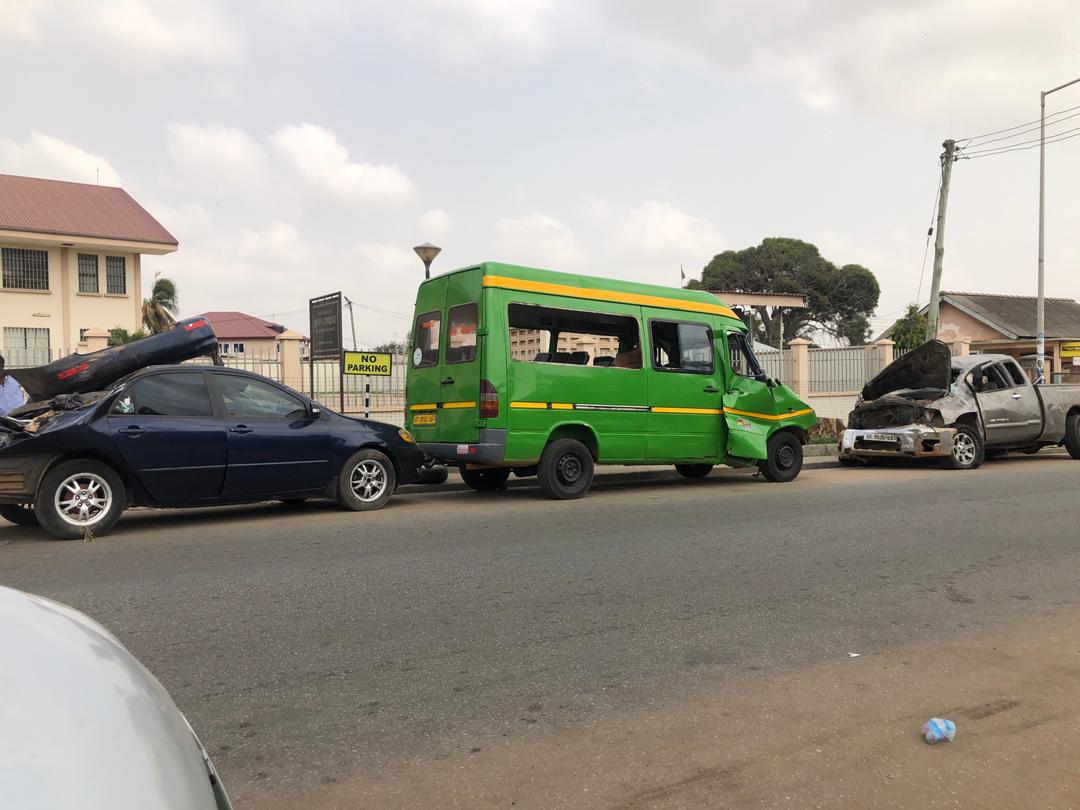 One critical, others injured in car crash on Accra-Tema Beach Road