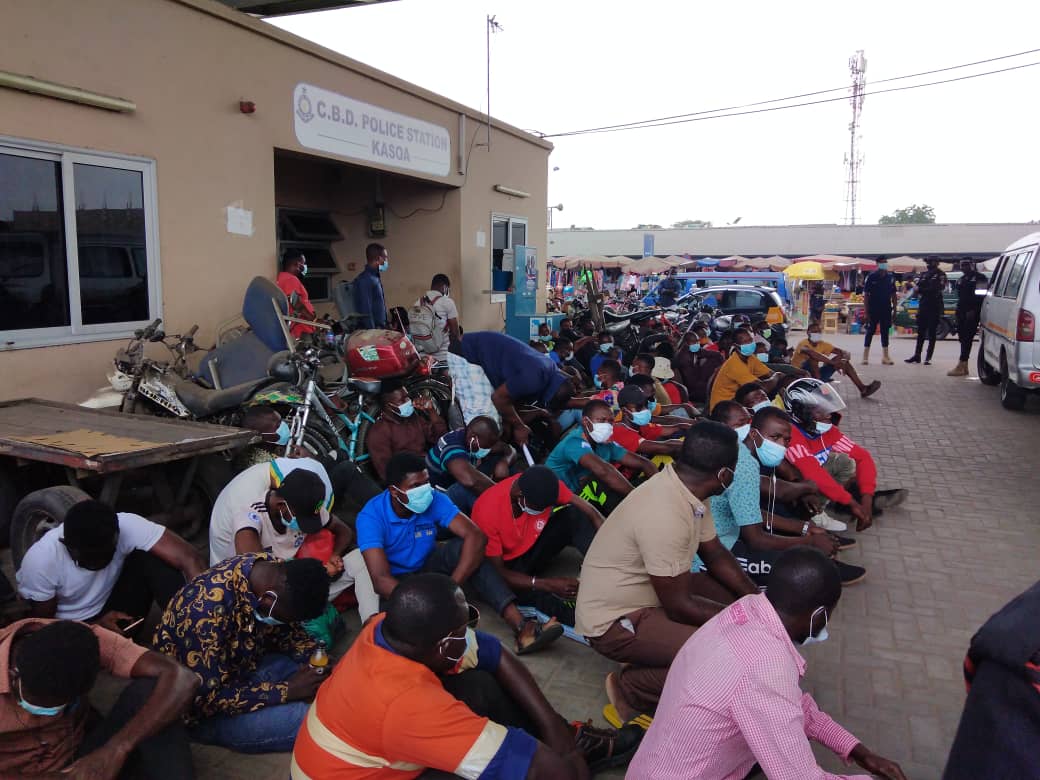 188 persons arrested in Central Region for not wearing nose masks