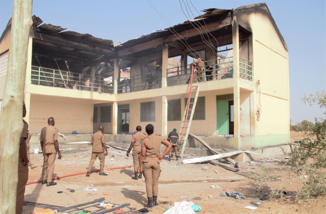 UE/R: Female students of Paga SHS sent home after fire destroyed girls’ dormitory