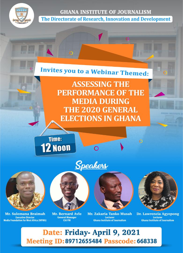 GIJ to host webinar on media’s performance during 2020 elections
