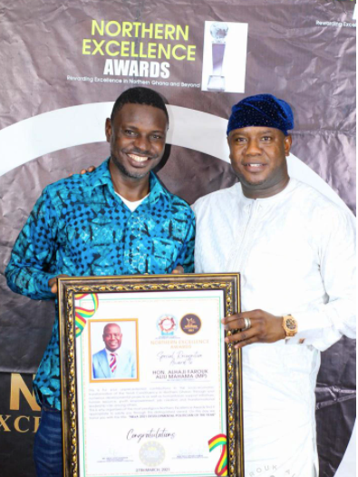 Yendi MP honoured at 2021 Northern Excellence Awards