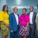 From left to right Eric Quarcoo, GM, Admin & Public Sector, Sylvia Kwame, Head, Recons & Settlement, George Babafemi, Executive Director, Elinam Agbottah, Head, Risk & Compliance, Fred