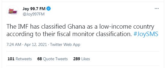 Fact-check: False! IMF has not ‘downgraded’ Ghana to low-income country status