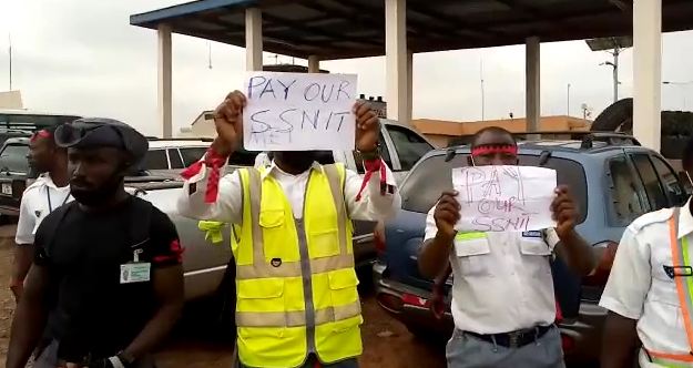 Security officers at Kumasi Airport declare strike over unpaid salaries, SSNIT contributions