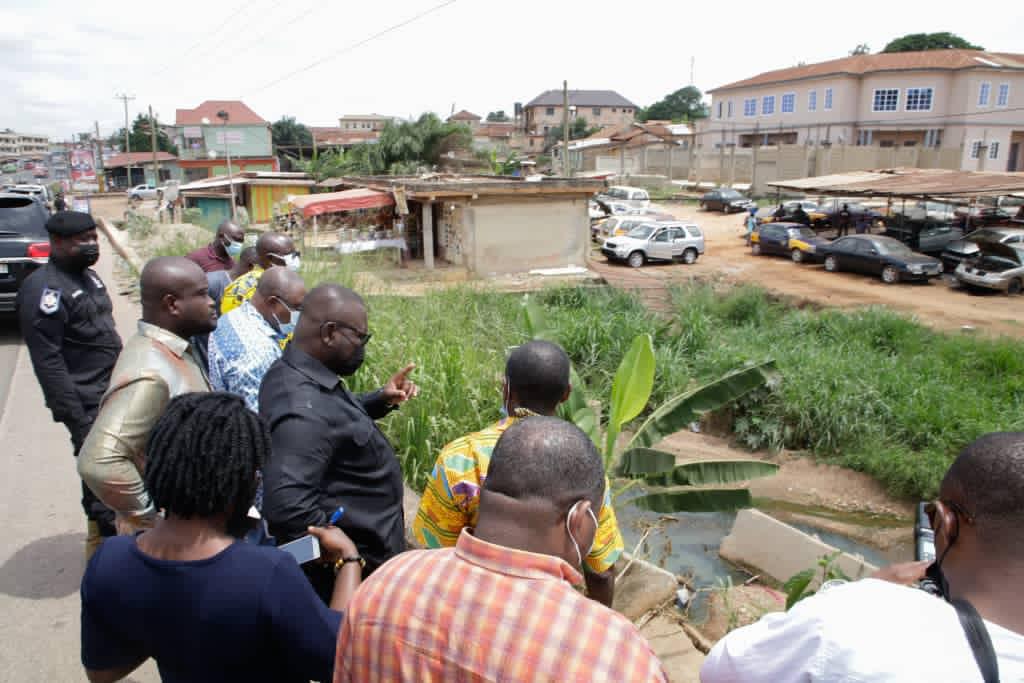 A/R: Asenso-Boakye inspects drains in Kumasi