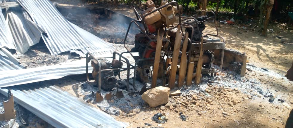 ‘Operation Halt’ allegedly sets ablaze Xtra-Gold Mining Limited structures