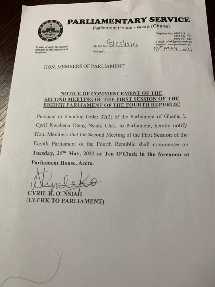 Parliament returns from recess today