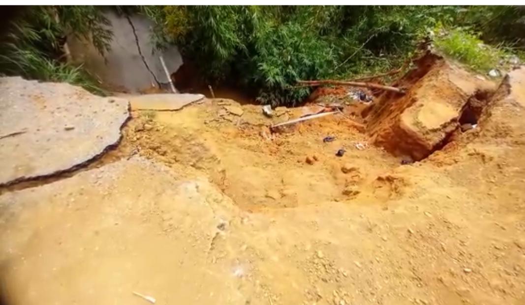 Ellembelle DCE blames collapsed Aiyinase-Menzezor culvert on its weak nature and rain