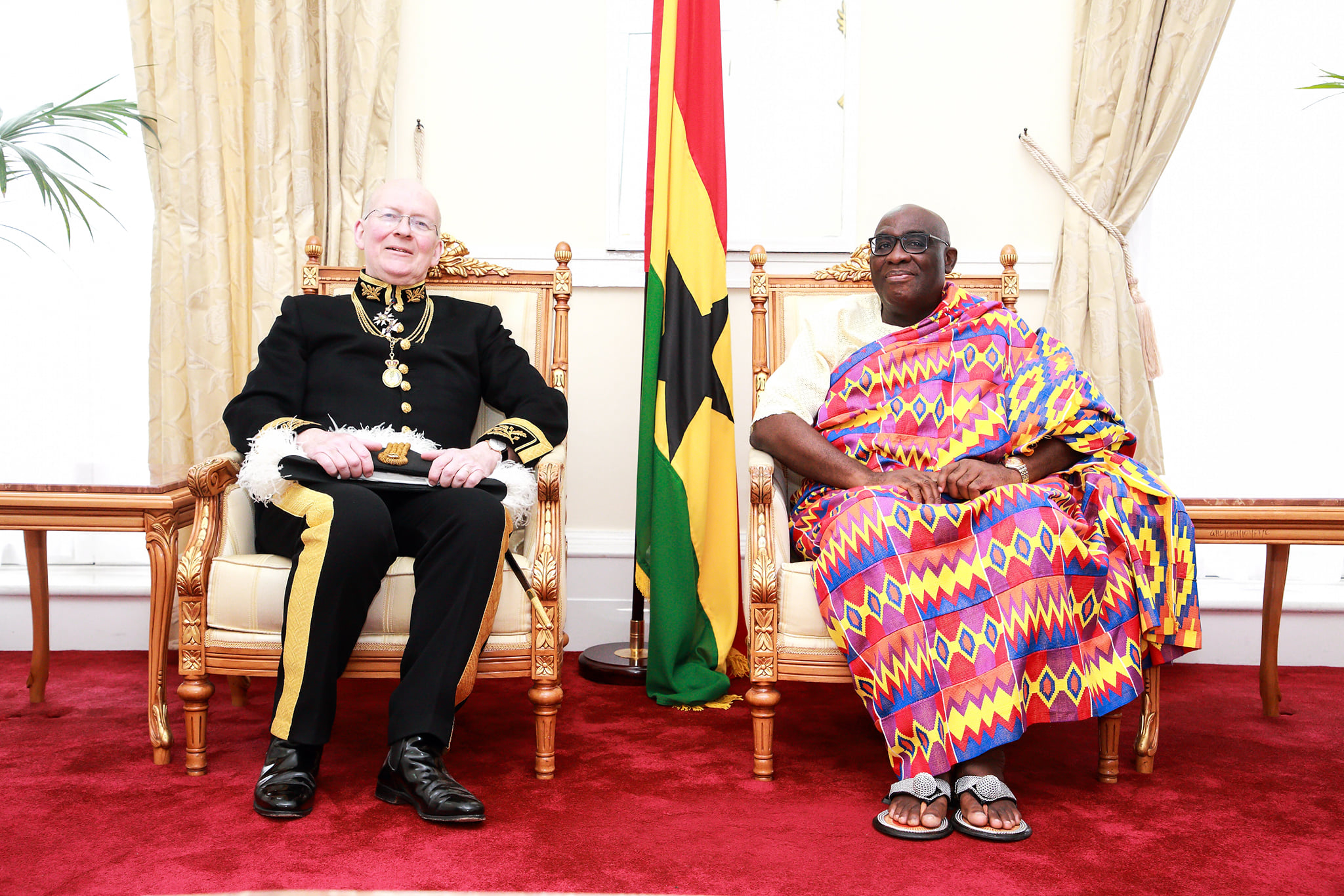 Papa Owusu Ankomah presents letters of credence to Queen Elizabeth II